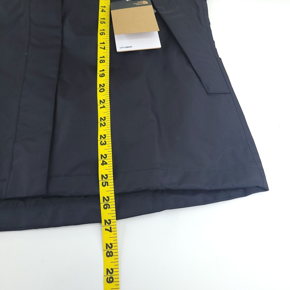 The North Face DryVent Rain Coat Womens Medium Black Hooded Full Zip w/ Pockets - Picture 10 of 13
